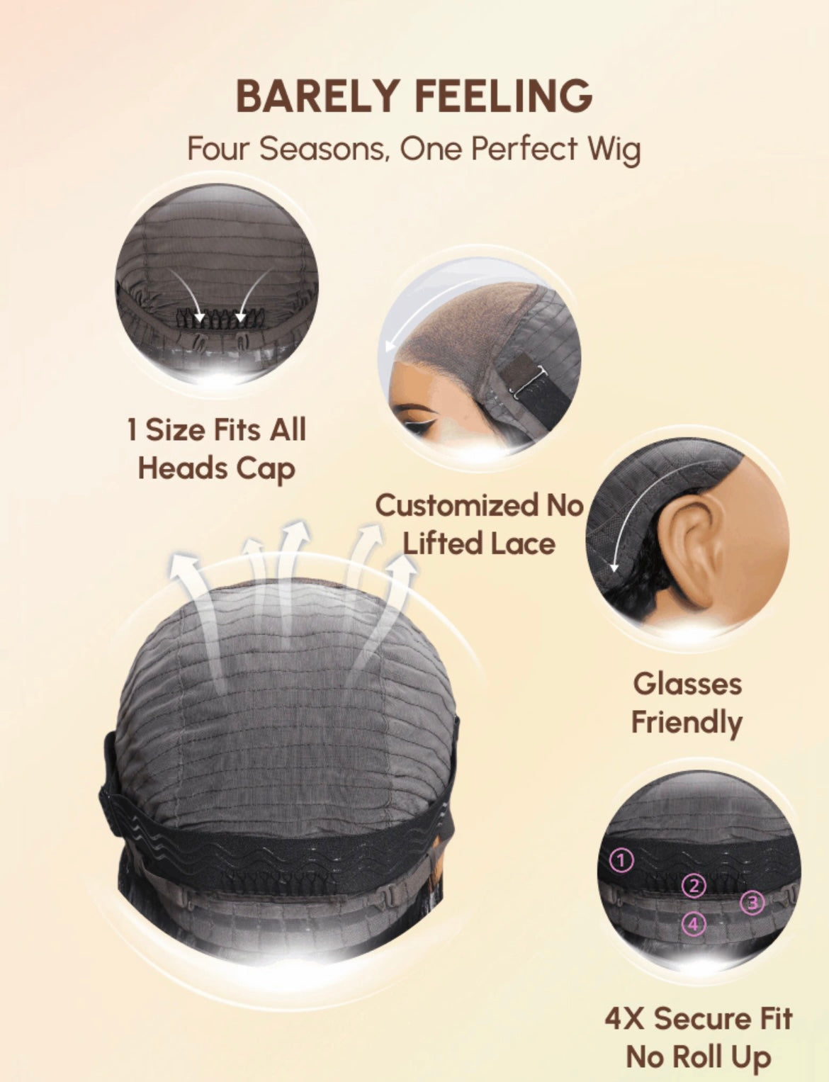 Glueless Deep Wave Lace Front Wig – Pre Plucked & Pre Cut 100% Human Hair Wig for Beginners