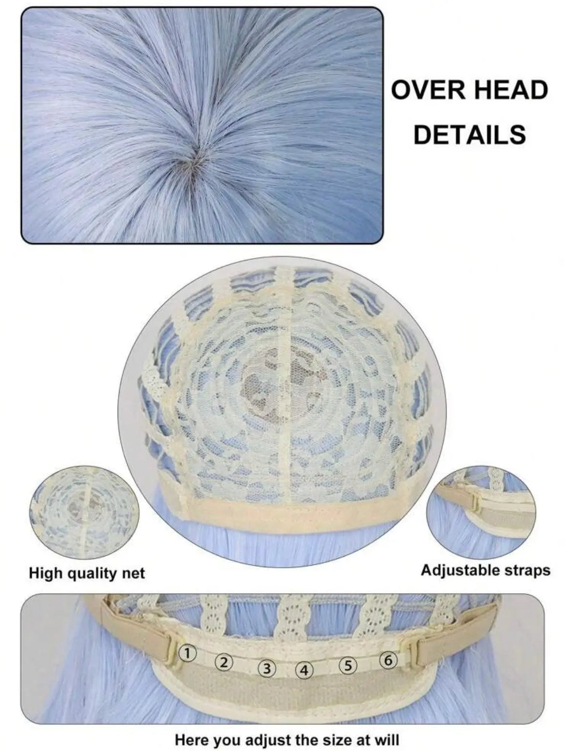 Long Straight Wig with Bangs - Labelle Boutique Hair