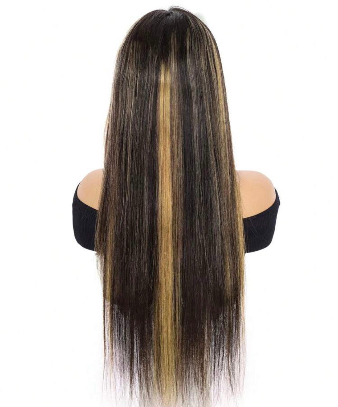 Transparent Lace Front Pre Plucked Piano Straight Human Hair Wig Frontal Wig For Women Highlight Color