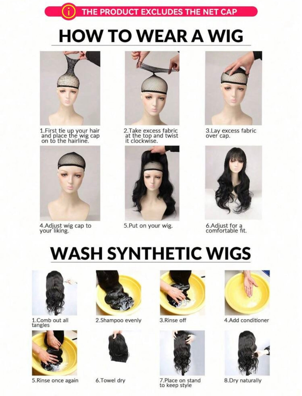 Brown Long Straight Glueless Wig With Bangs Put On & Go Highligh