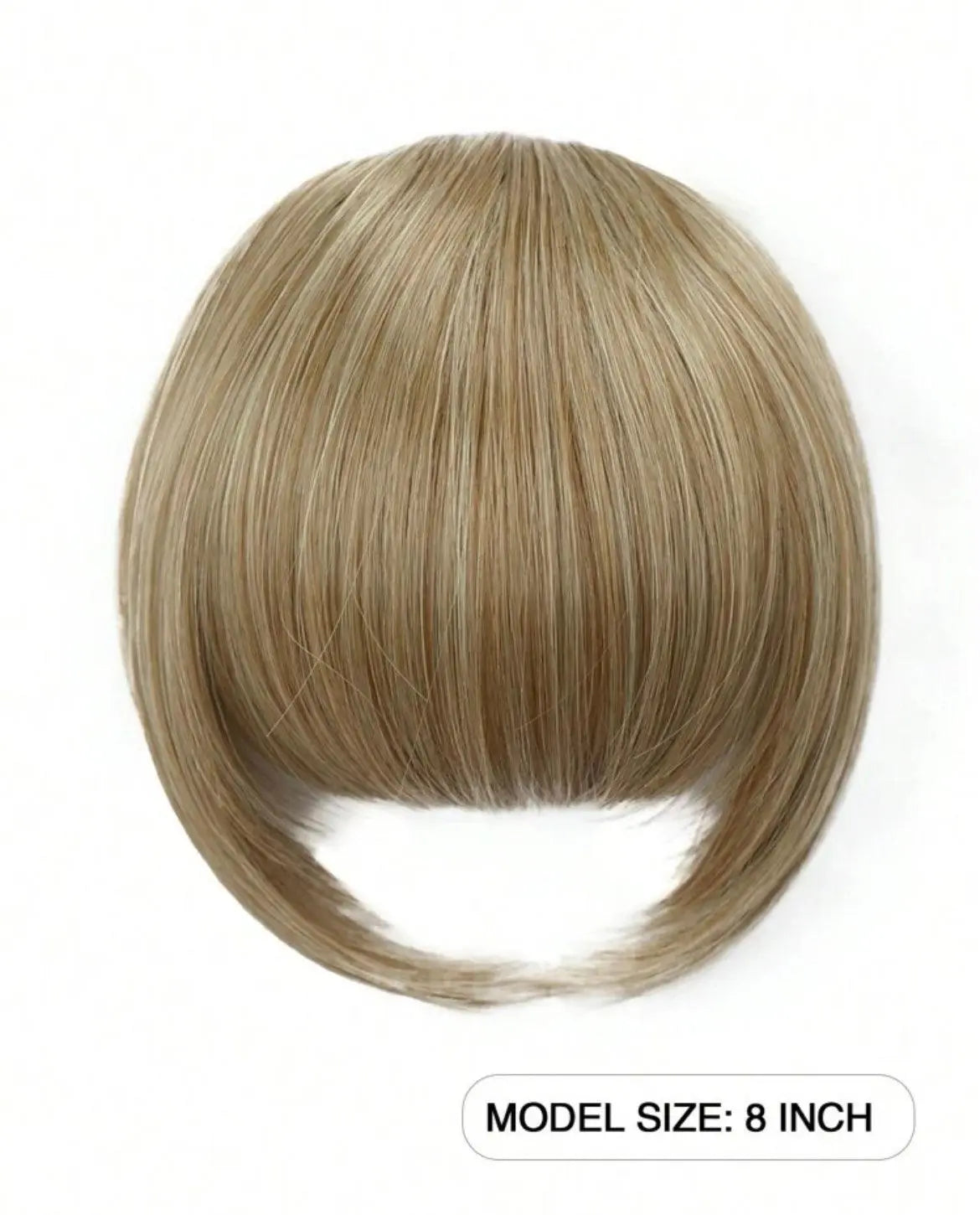 Pony Hair Clip-in Fringe Hair Extensions Hair French Bangs Clip On Bangs Hair Fake Bangs Clip Natural Wigs Bangs Clip For Daily Wear(Blonde) - Labelle Boutique Hair