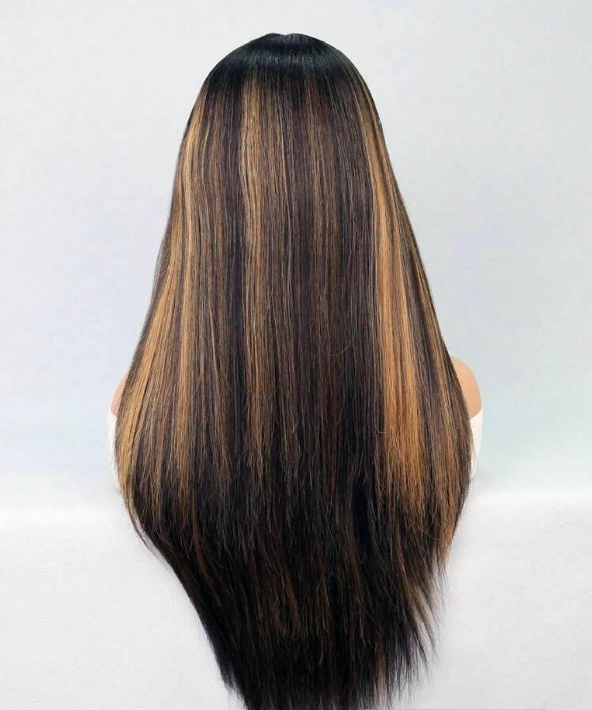 Long Straight With Baby Hair Heat Resistant Fiber Synthetic Hair for Daily Used