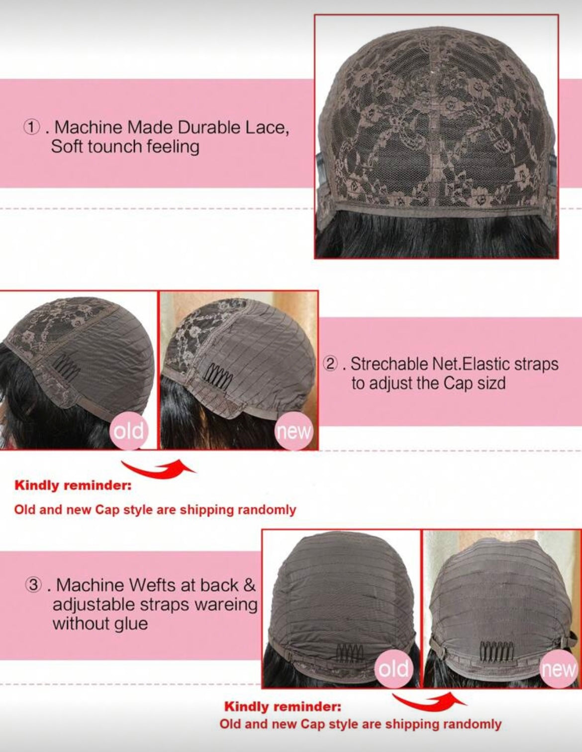 Brazilian Black Straight Human Hair Glueless Wig with Bangs