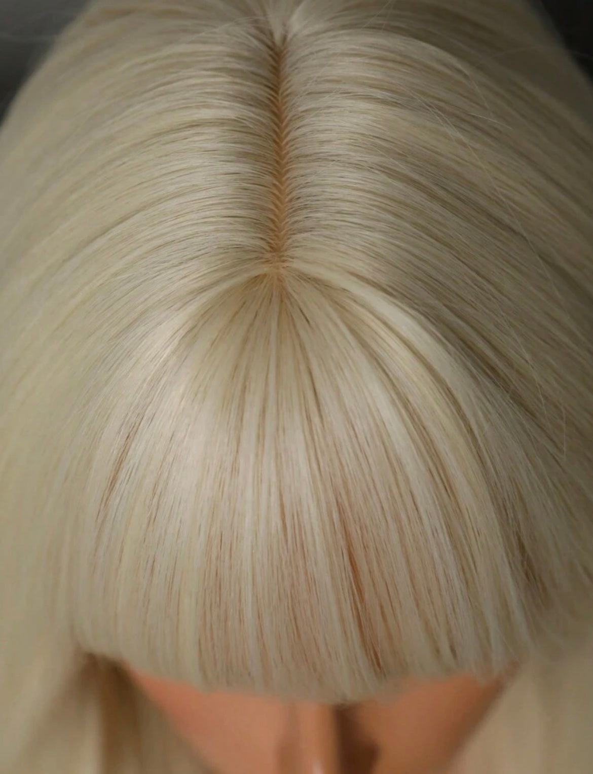 Platinum Blonde Long Wavy Wigs For Women Wave Curly Wig With Bangs Synthetic Wig