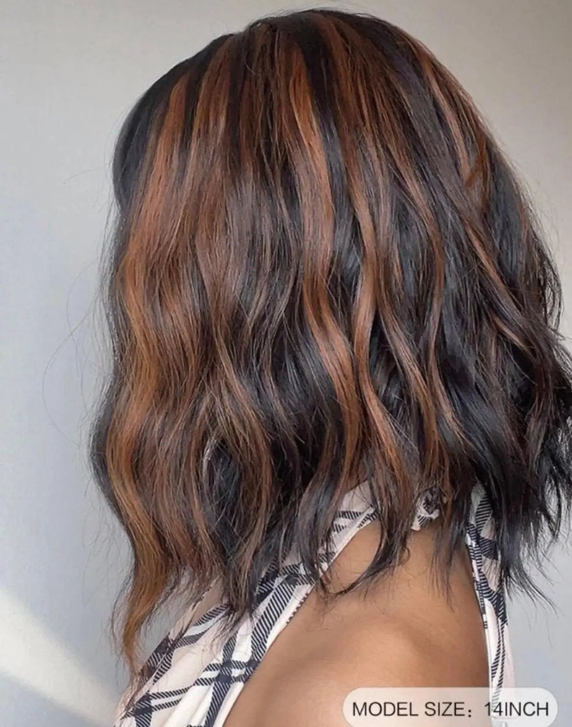 Short Bob Wavy Curly Wig Natural Hair Wigs - Labelle Boutique Hair