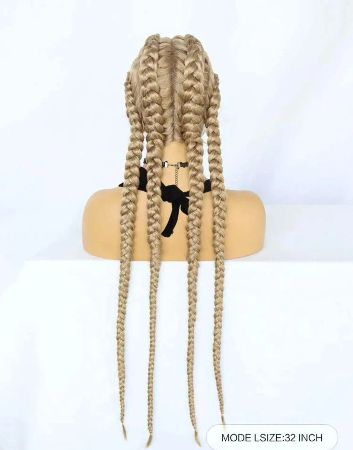 Box Braids Wig Light blonde wig Natural looking Braided Wig Lace Front wig - Labelle Boutique Hair wigs Box Braids Wig Light blonde wig Natural looking Braided Wig Lace Front wig