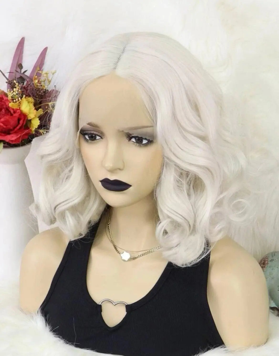 Lace Front Short Curly Synthetic Wig - Labelle Boutique Hair