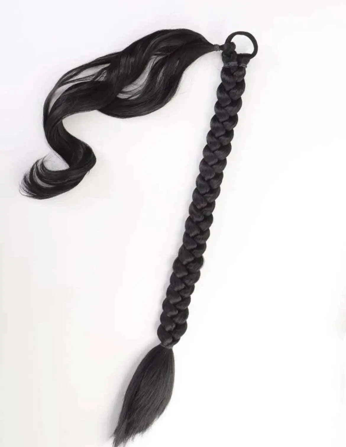 Braided Ponytail Extensions Long Synthetic Hair Pony Tail Wrap Around Jumbo Braided Ponytail - Labelle Boutique Hair