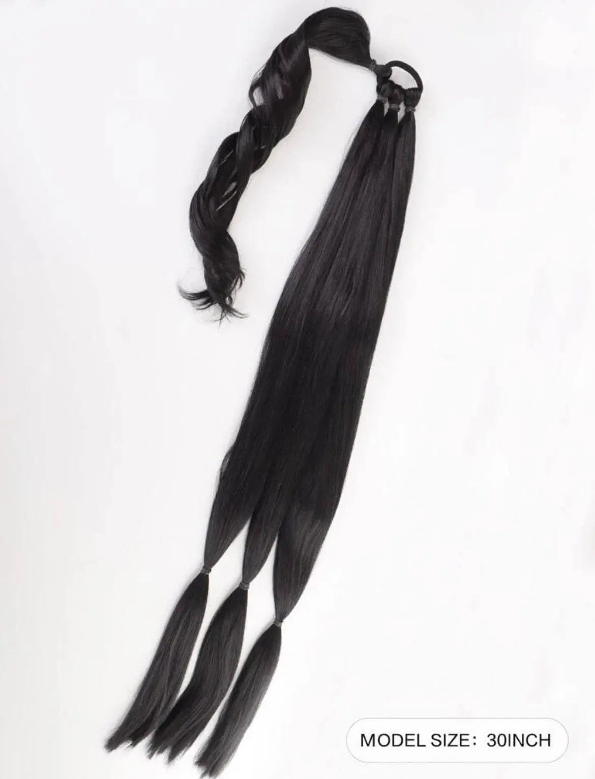 Braided Ponytail Extensions Long Synthetic Hair Pony Tail Wrap Around Jumbo Braided Ponytail - Labelle Boutique Hair