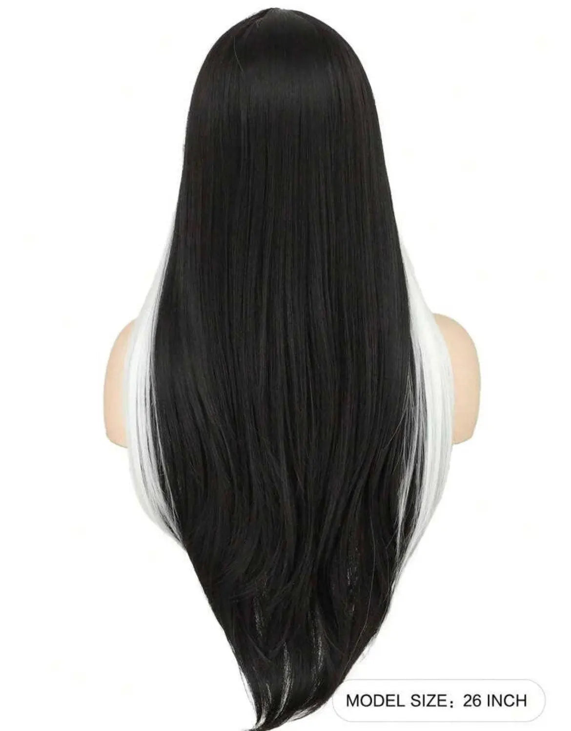 Wig White Black Colorful Hair Wig Halloween Hair Wigs Looking Natural Synthetic Hair Wig For Women Party Cosplay Wigs - Labelle Boutique Hair
