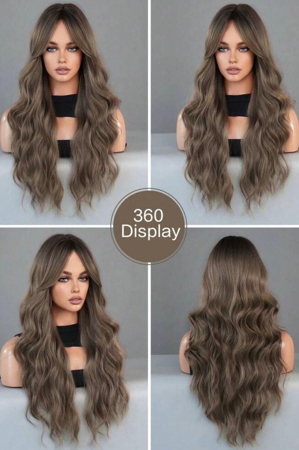 Long Middle Part Body Wavy Natural Looking - Labelle Boutique Hair wigs Long Middle Part Body Wavy Natural Looking