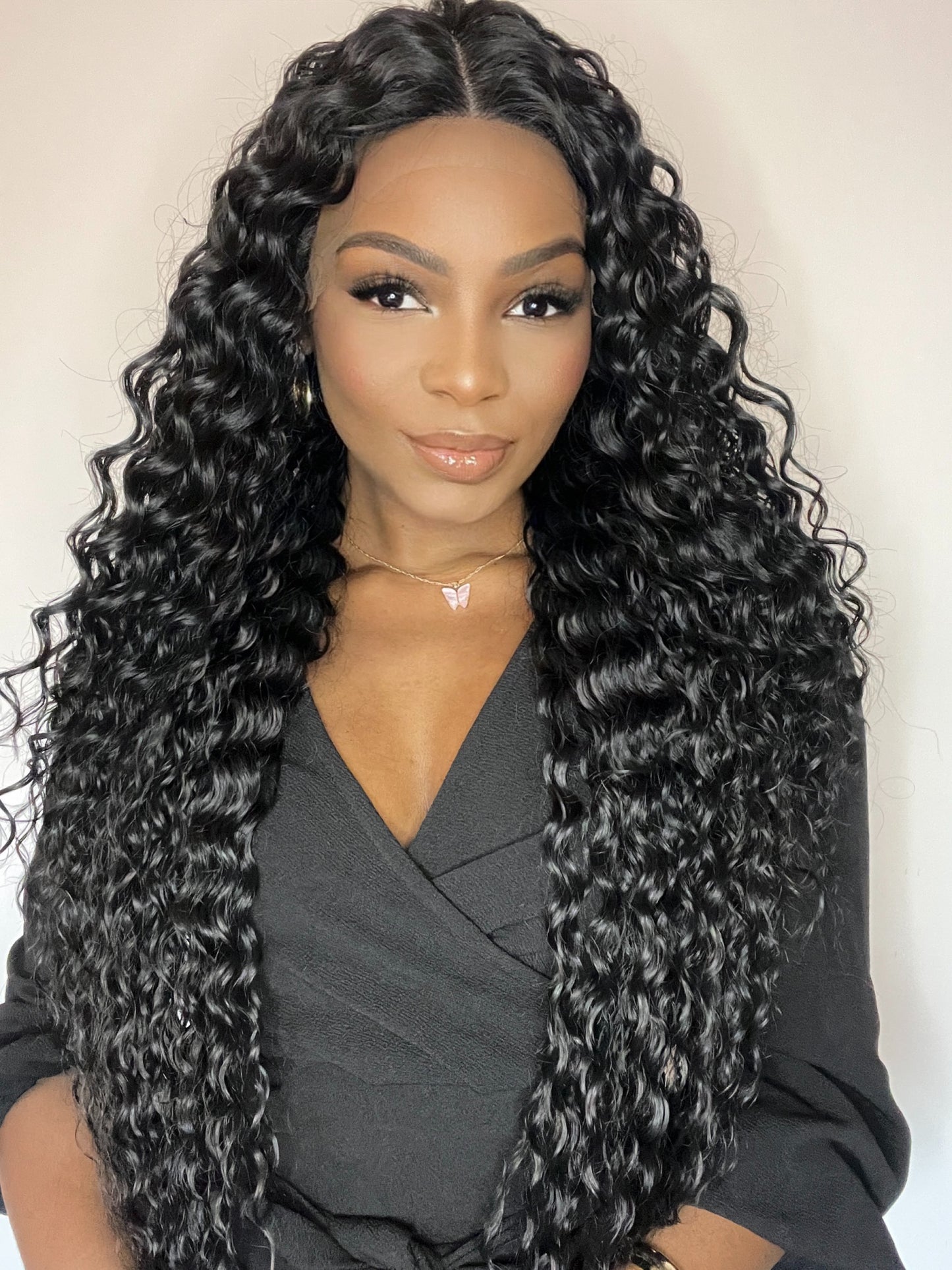 ALICIA Synthetic Lace Front Curly Long Wig