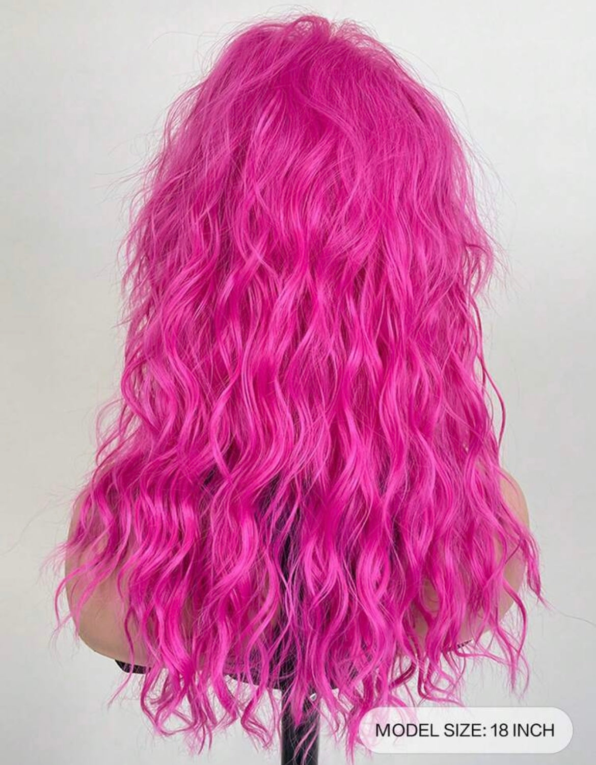 Pink Wig Natural Messy Medium Curly Hair High-Quality Synthetic Wig - Labelle Boutique Hair