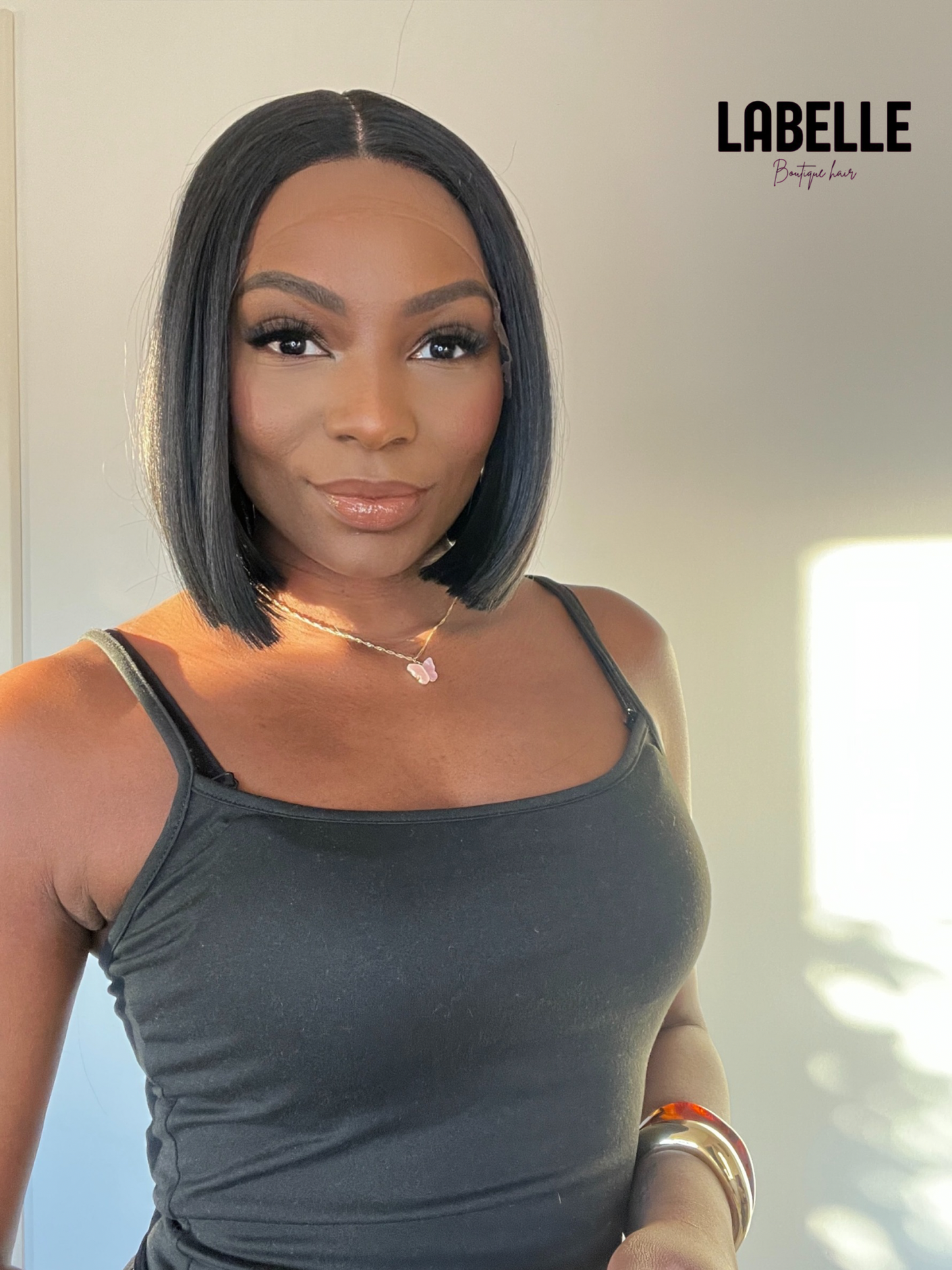 SELENE Synthetic Lace Wigs Straight Short Bob Wig