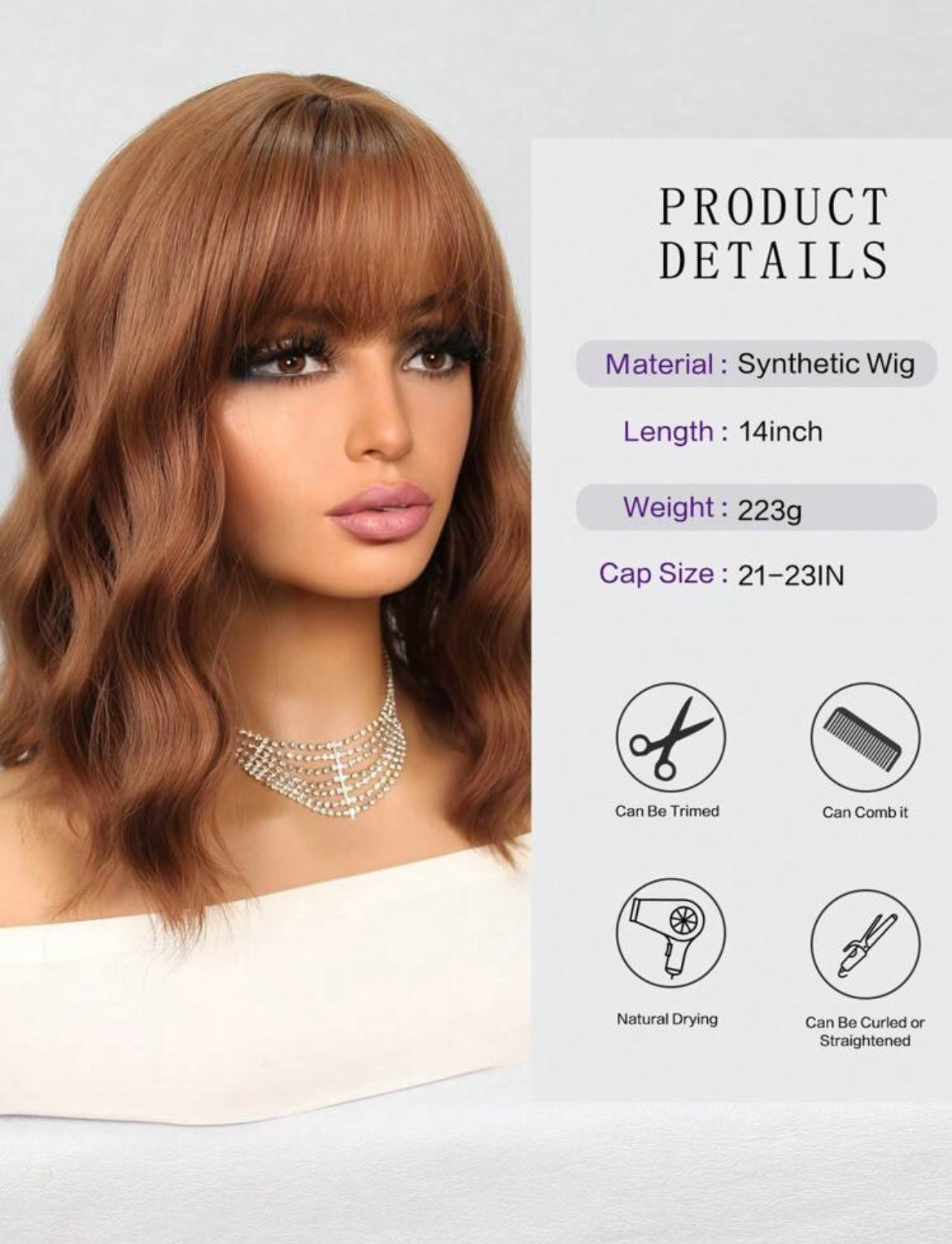 Synthetic Heat Resistant Wigs Short Wave Curly Full Machine Made Daily Party Use For Women Natural Looking