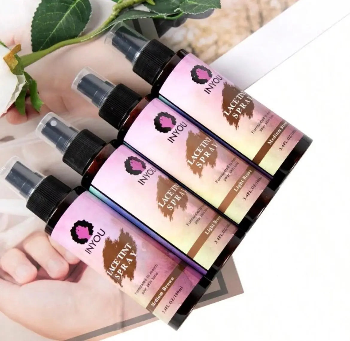 Lace Tint Spray For Wigs Waterproof Lace Tint Melting Mousse Spray Concealer For Lace Closure Front Wigs - Labelle Boutique Hair