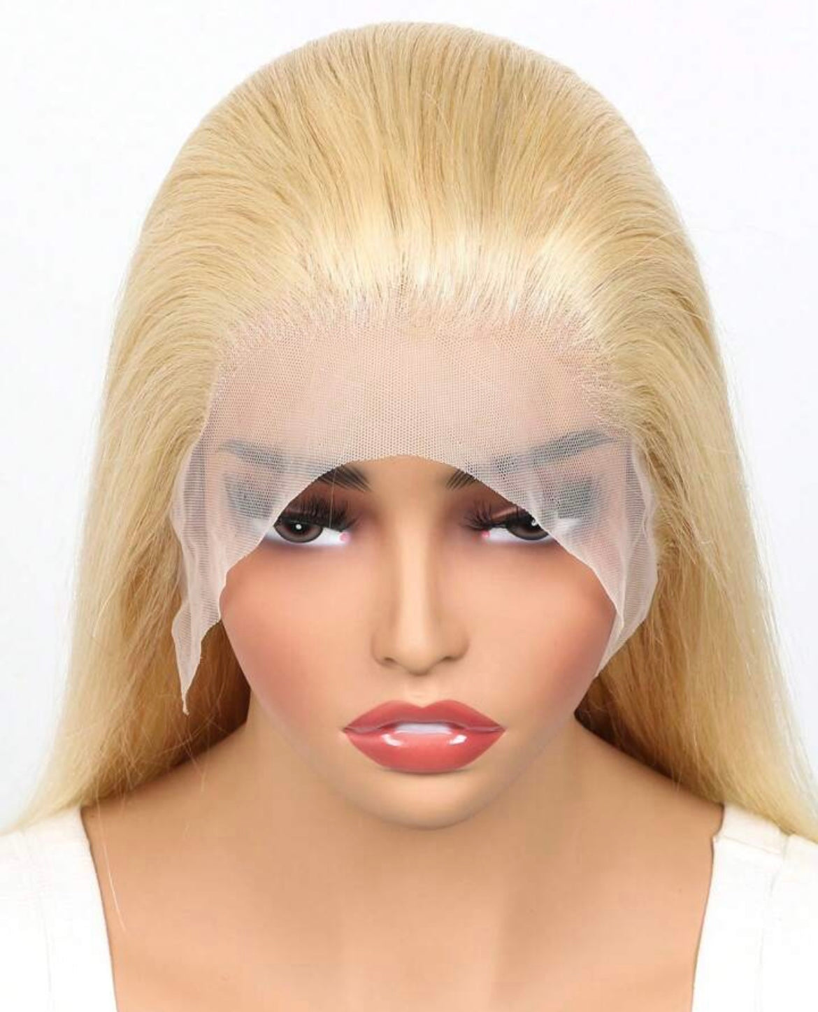 Honey Blonde Short Bob Wig Transparent Straight Lace Front Wig Human Hair Wigs For Women