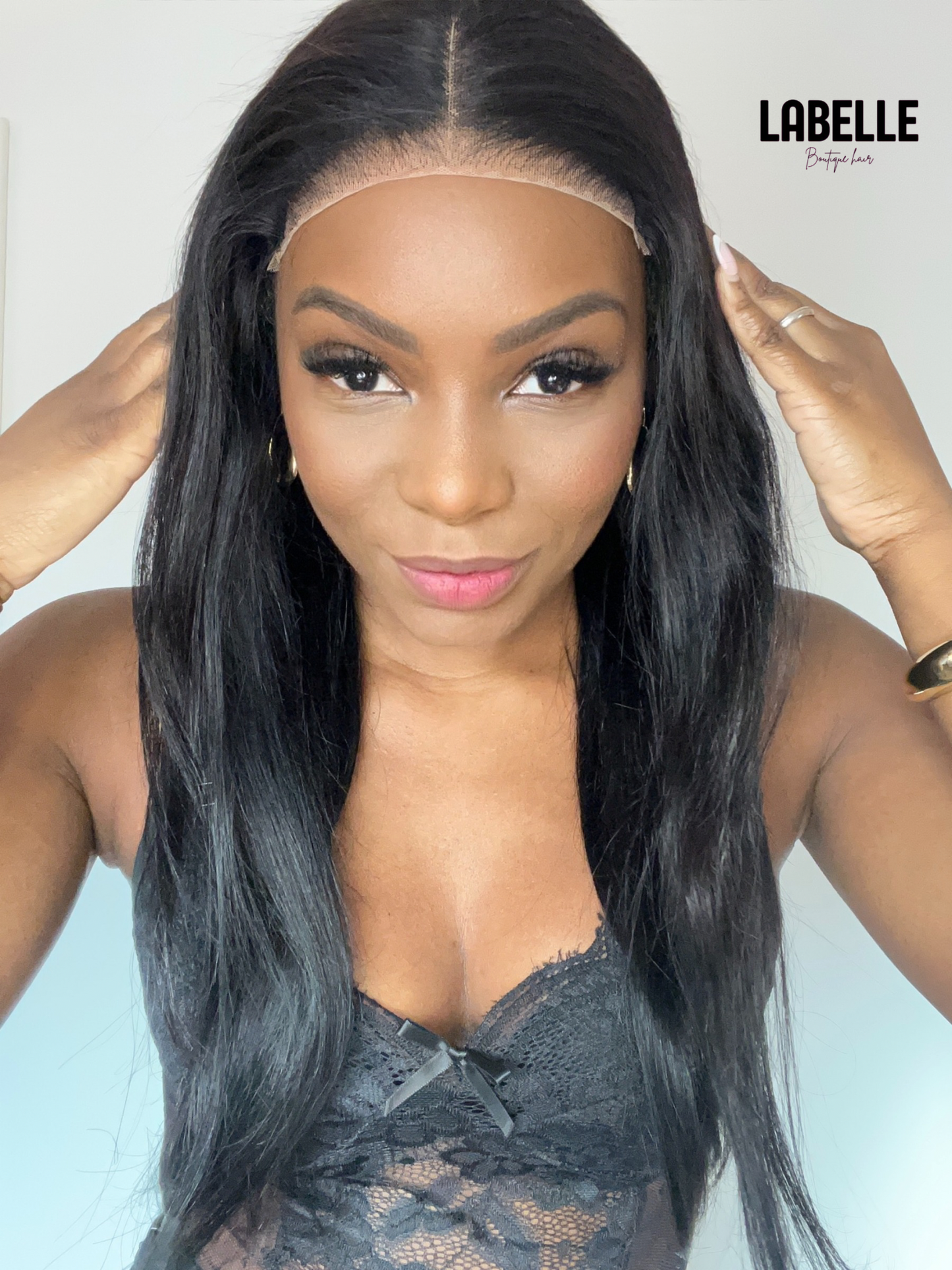 Straight Glueless Wig 6x4 Human Hair Ready To Wear Transparent Lace Closure Frontal