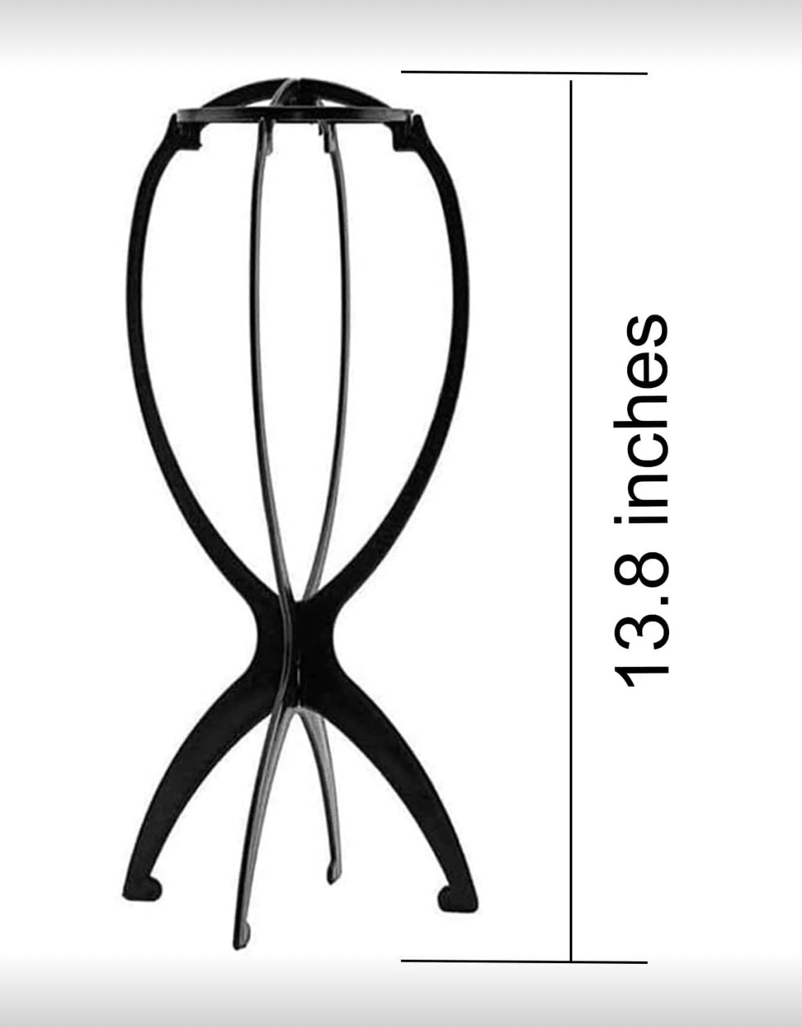 2PCS Wig Stand Portable Wig Stand Collapsible Wig Holder Wig