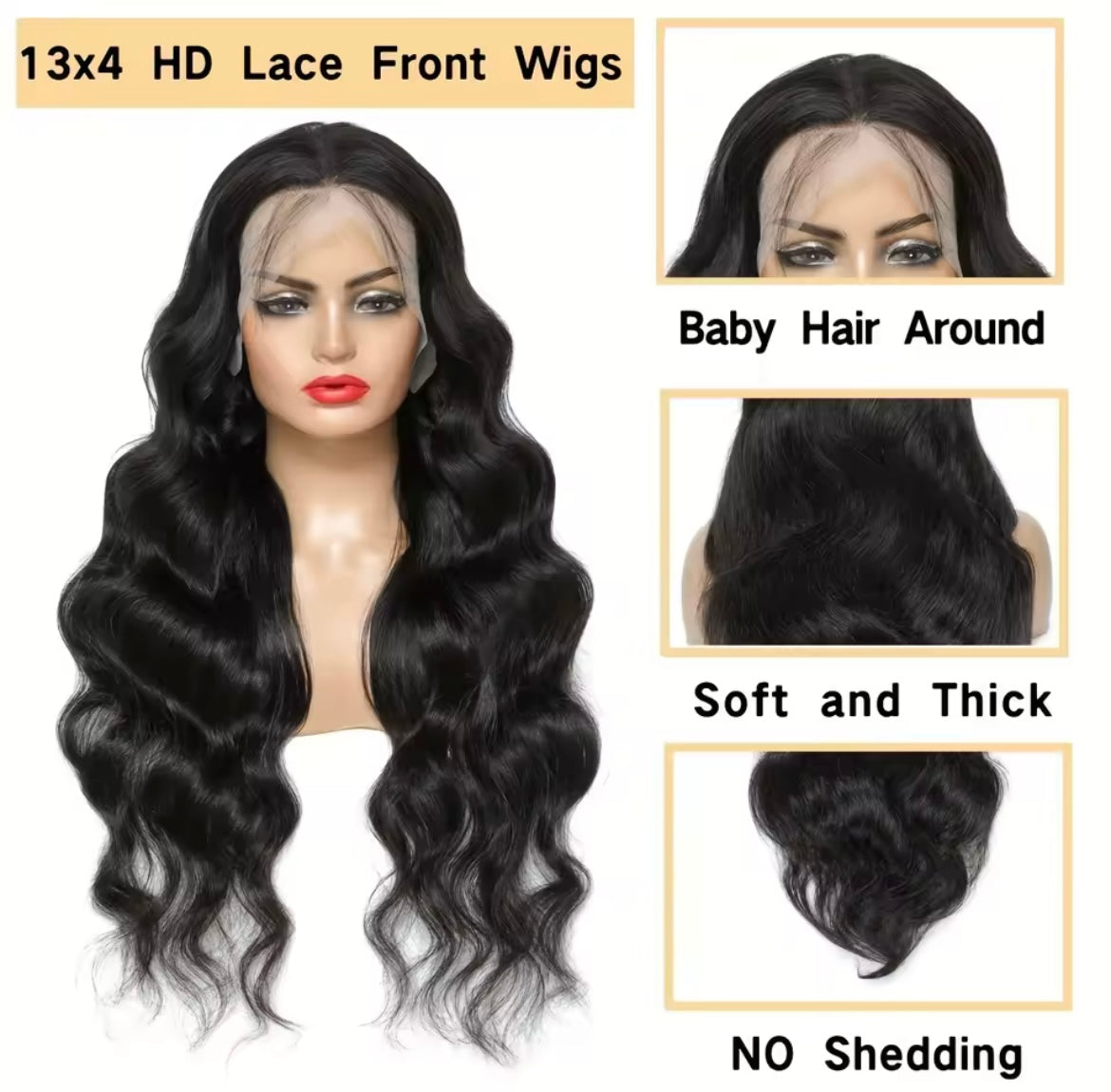 Wave Lace Front Wigs Brazilian Glueless Closure Wig Black Hd Transparent Frontal Human Hair