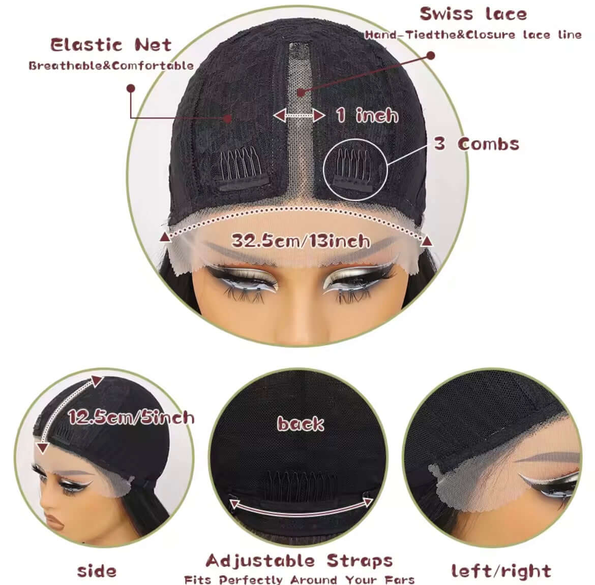 Ombre Brown Synthetic Body Wave Lace Front Wig