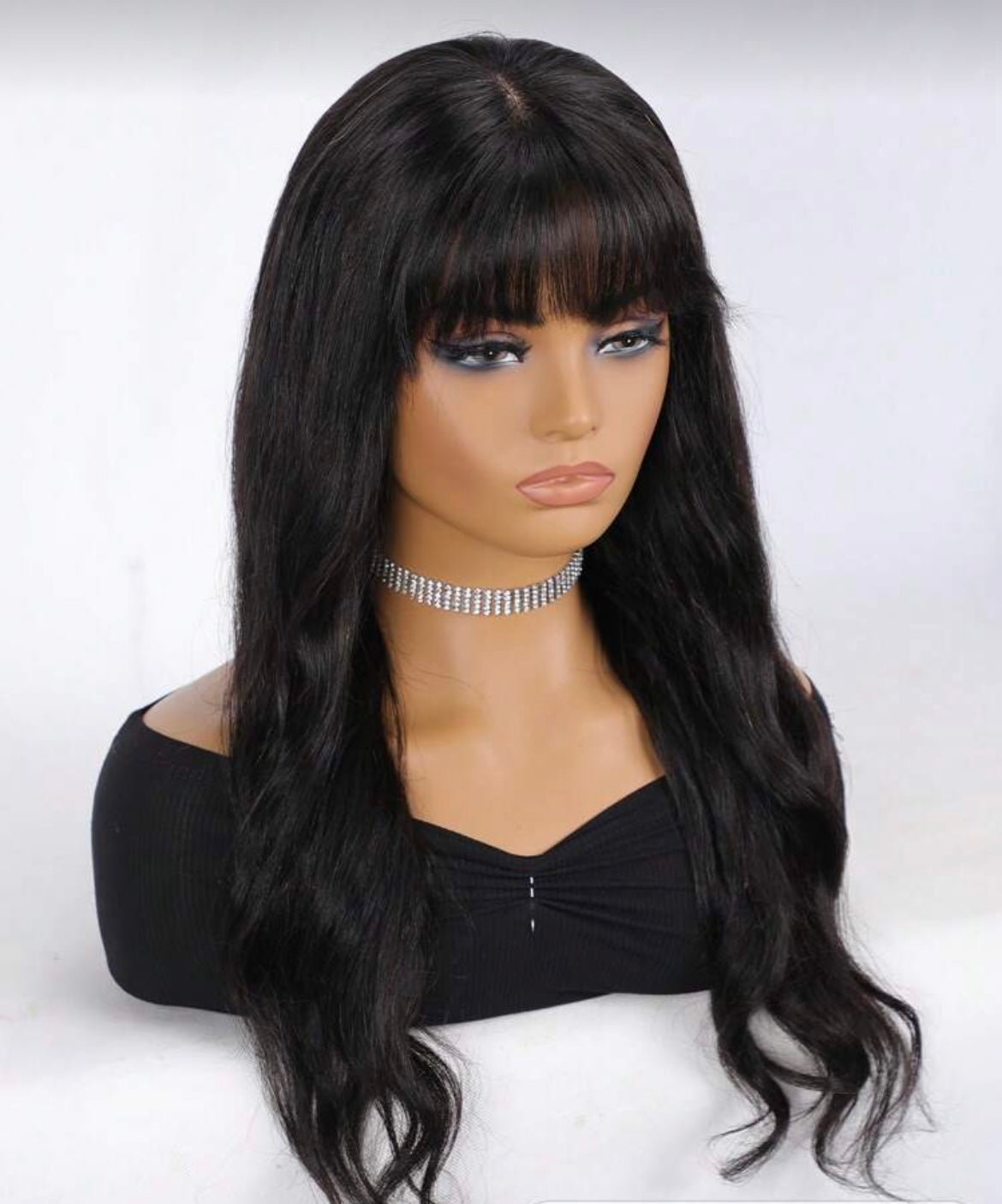 Body Wave Lace Front With Bangs Brazilian Virgin Human Hair