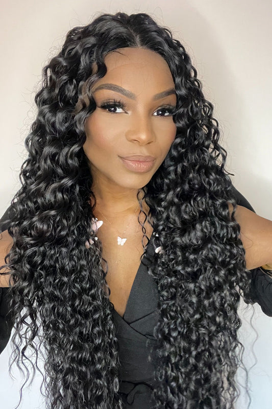 ALICIA Synthetic Lace Front Curly Long Wig