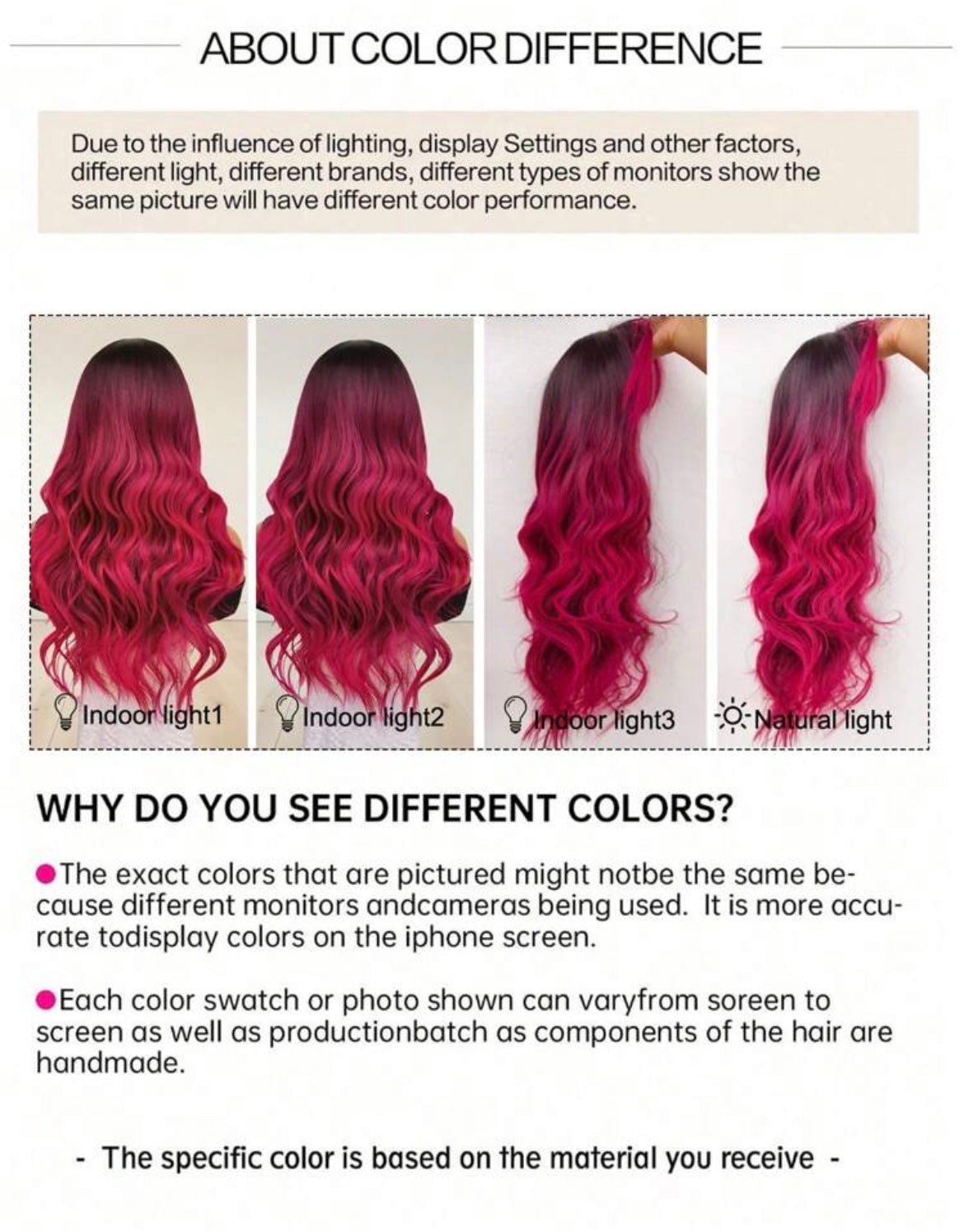 Ombre Wigs Water Wave Wigs With Bangs Rose Red Long Wavy Natural Wave Synthetic Wigs