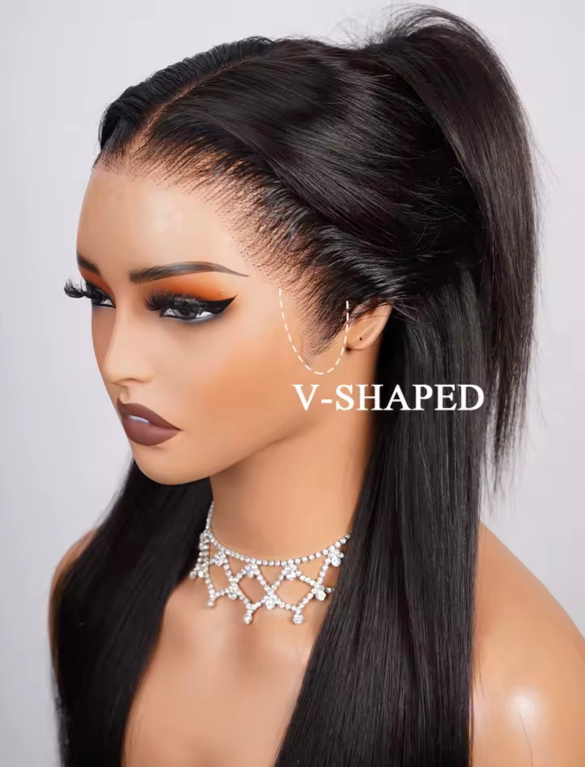 Straight Human Hair Lace Frontal Wigs Brazilian Human Wig