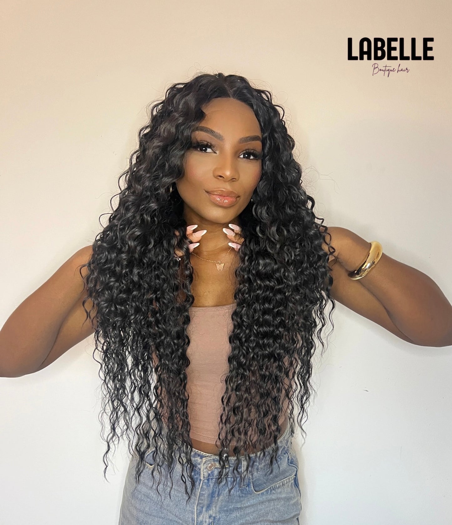 ALICIA Synthetic Lace Front Curly Long Wig
