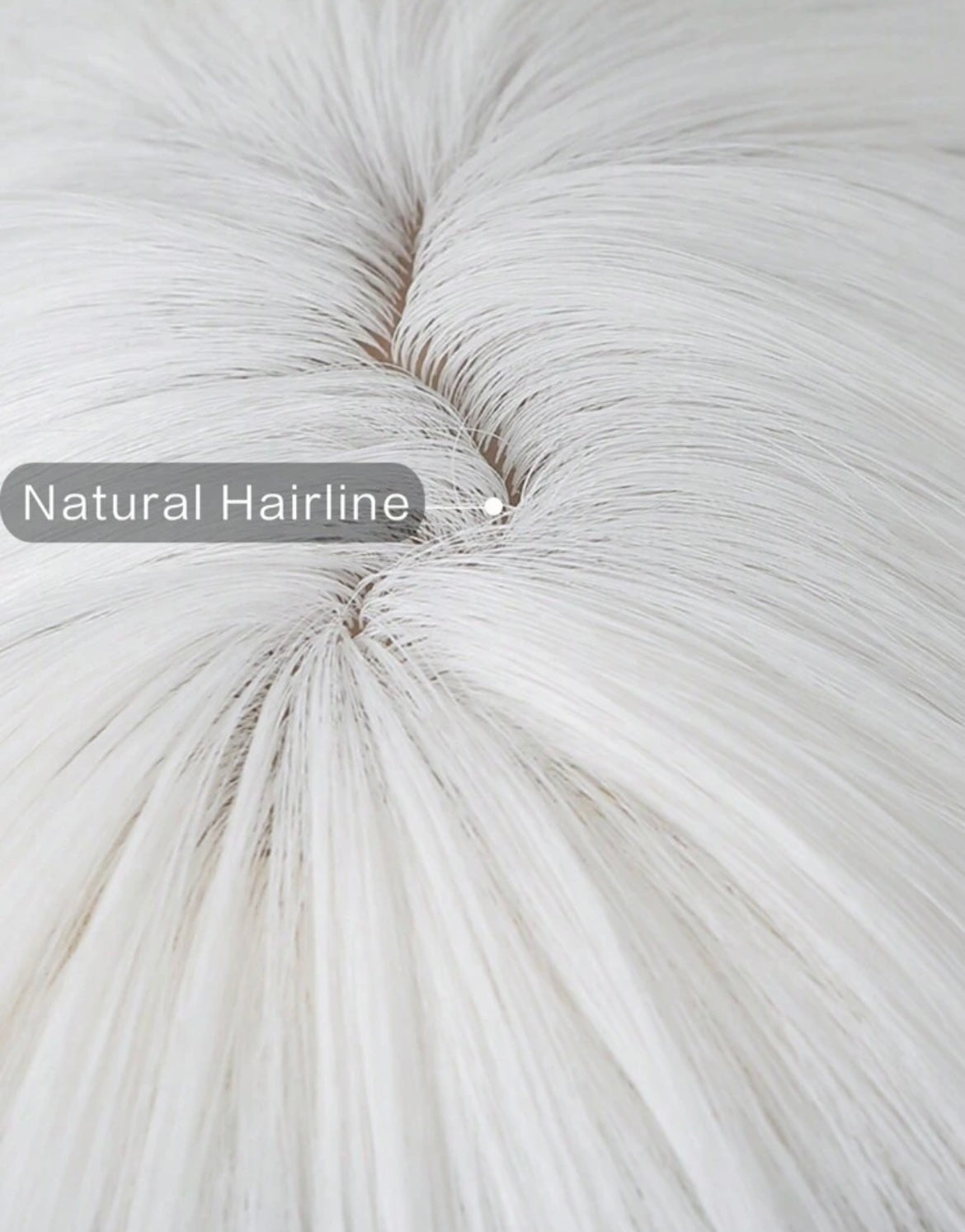 Black White Ombre Synthetic Wigs With Bangs Heat Resistant Wig