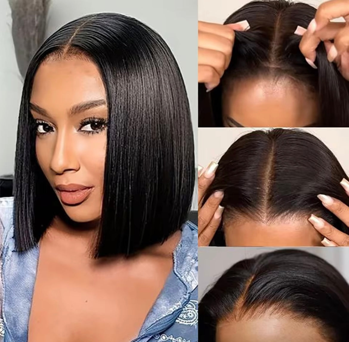 Bob Wigs Short Straight Bob Wigs For Black Women Lace Front Wigs Human Hair