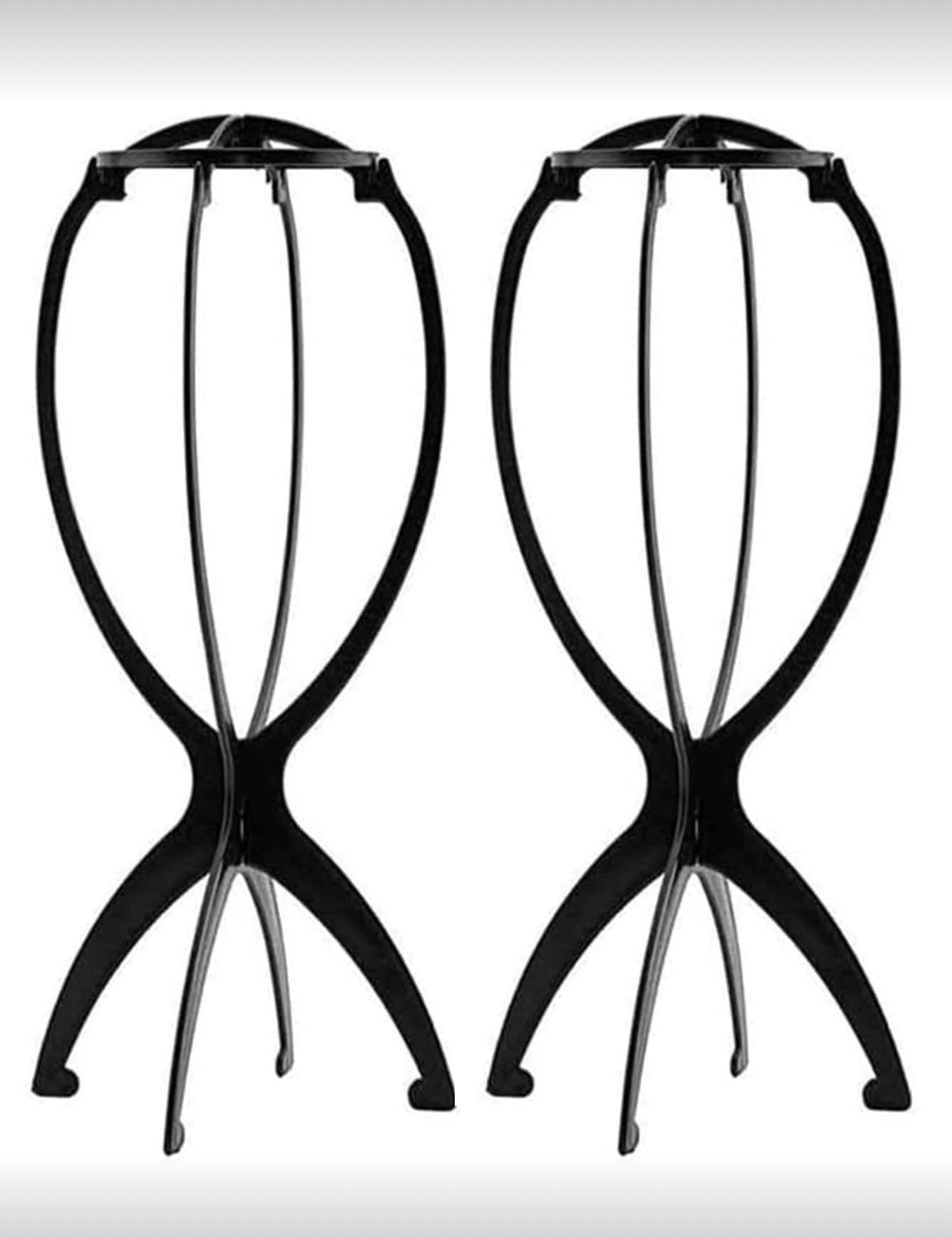 2PCS Wig Stand Portable Wig Stand Collapsible Wig Holder Wig