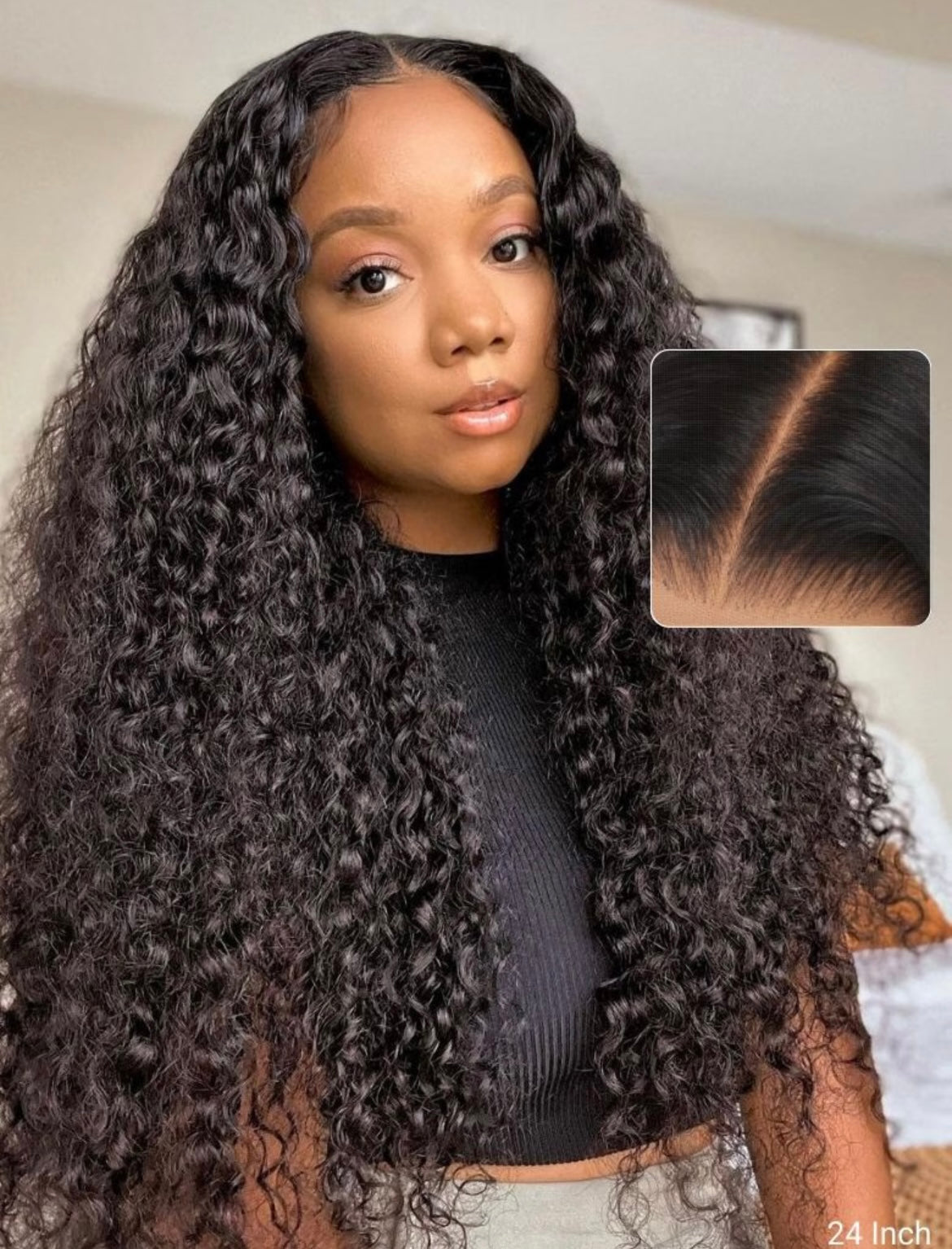 Glueless Deep Wave Lace Front Wig – Pre Plucked & Pre Cut 100% Human Hair Wig for Beginners