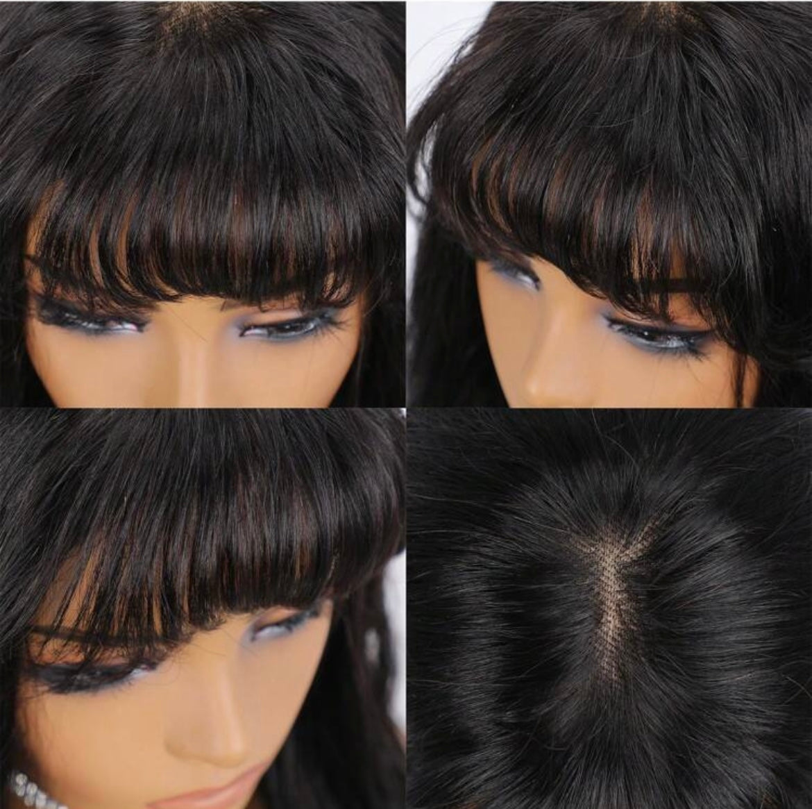 Body Wave Lace Front With Bangs Brazilian Virgin Human Hair