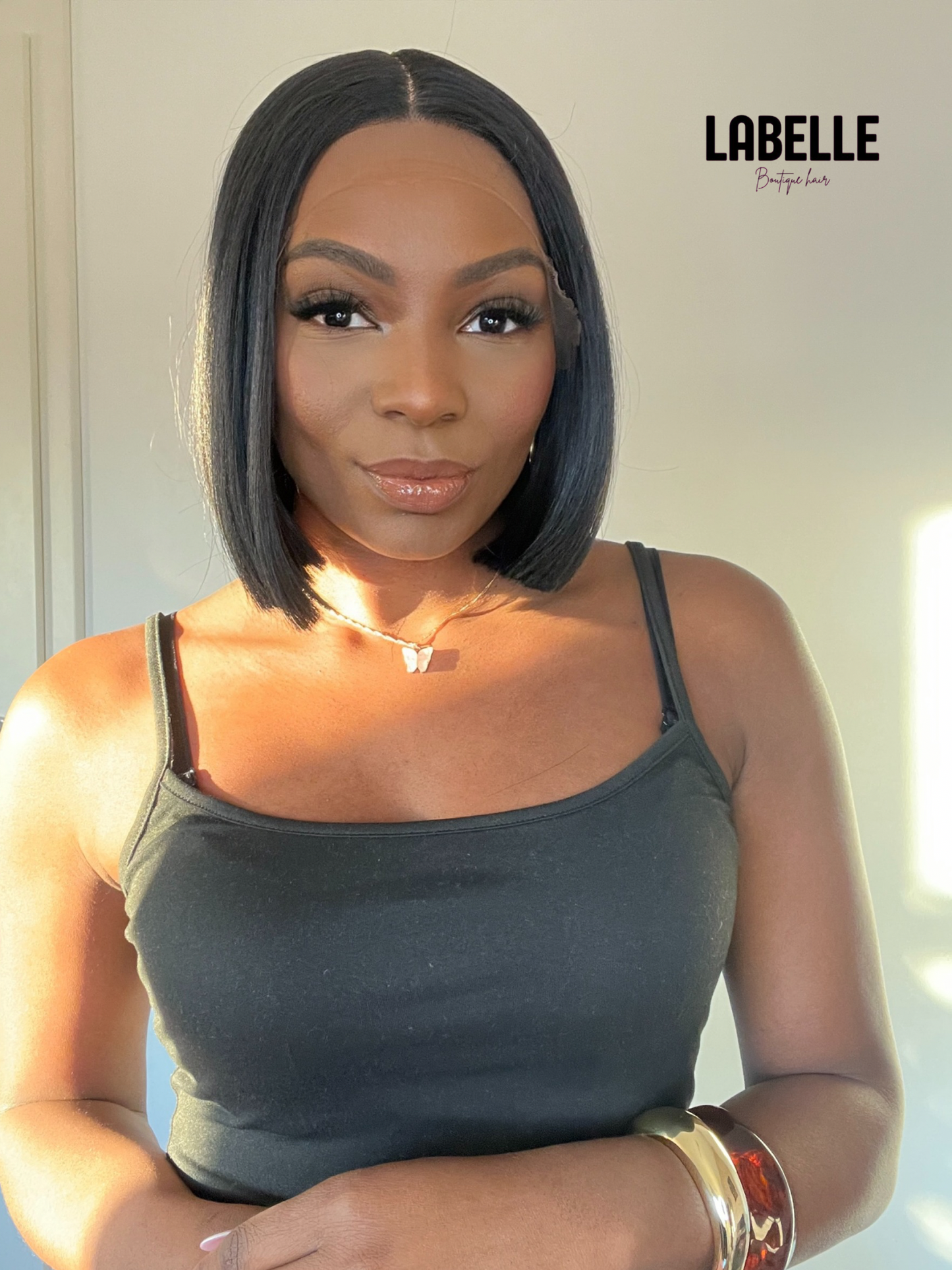 SELENE Synthetic Lace Wigs Straight Short Bob Wig