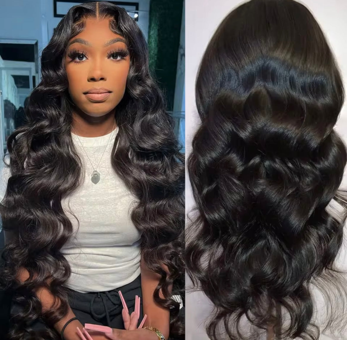 Wave Lace Front Wigs Brazilian Glueless Closure Wig Black Hd Transparent Frontal Human Hair