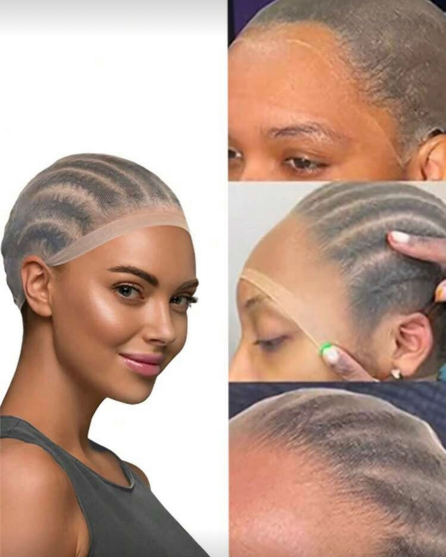 HD Wig Cap Ultra Thin Transparent Wig Cap For Lace Front Wig Stretchy Nylon Wig 10 wig Caps