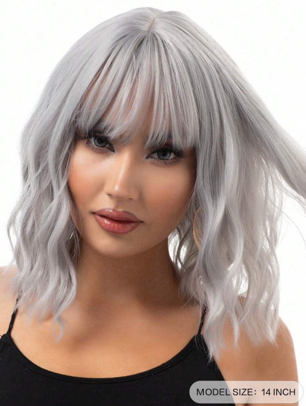 Color Synthetic Women's Wig With Medium Long Hair With Bangs For Everyday - Labelle Boutique Hair