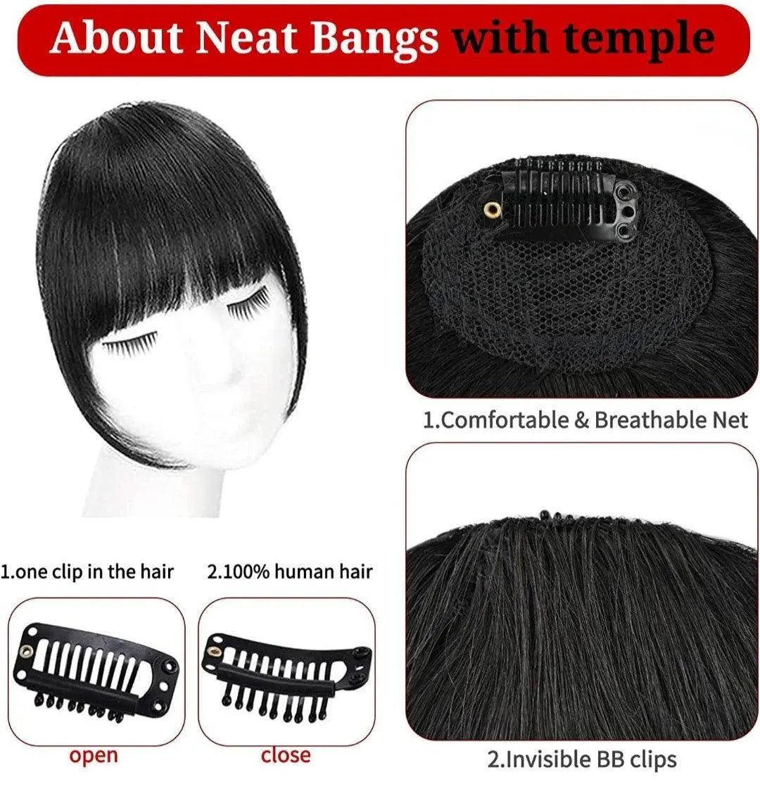 Pony Hair clip-in Fringe Synthetic - Labelle Boutique Hair