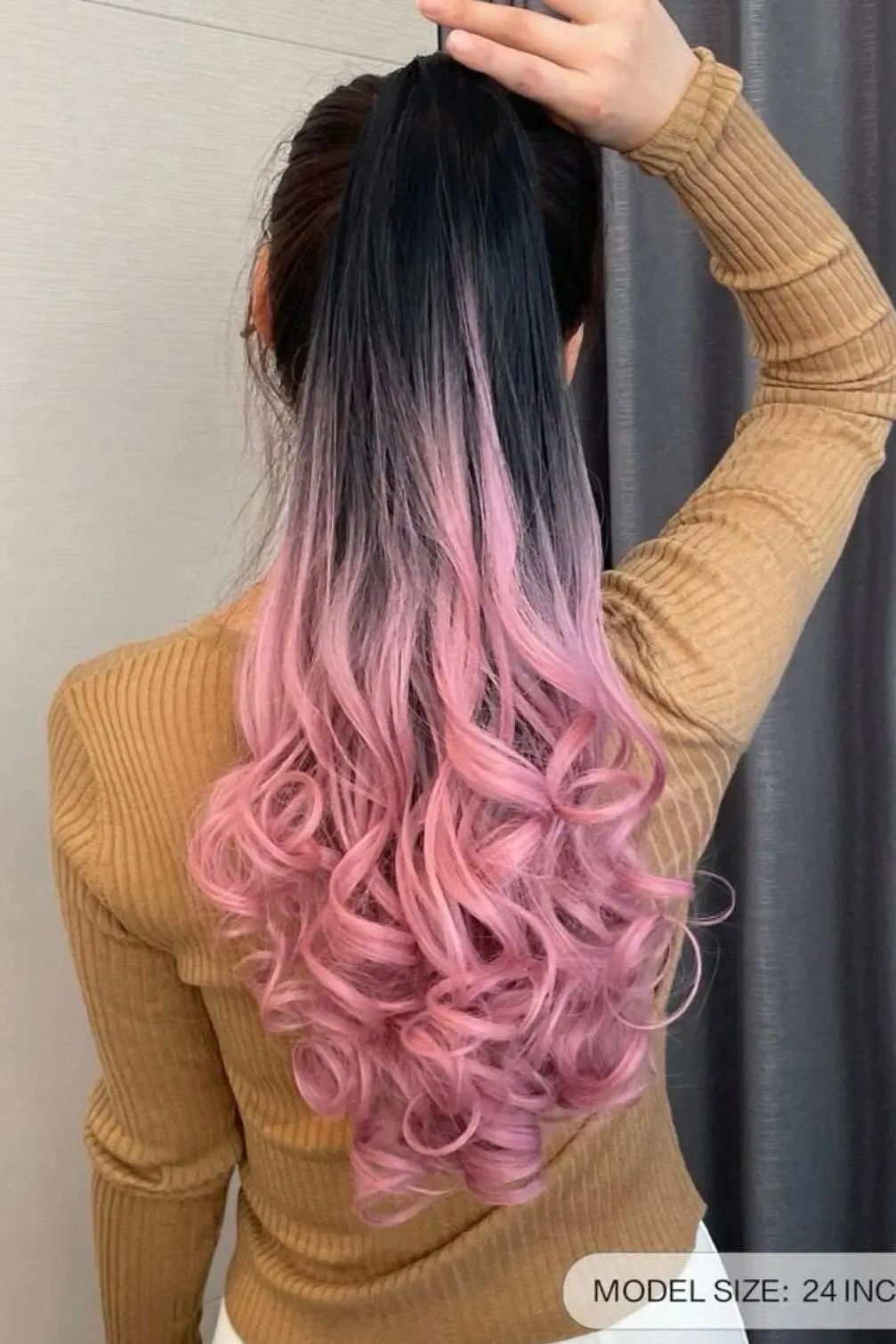 Ombre Medium Body Wave Ponytail Synthetic Hair Extension - Labelle Boutique Hair   Ombre Medium Body Wave Ponytail Synthetic Hair Extension 