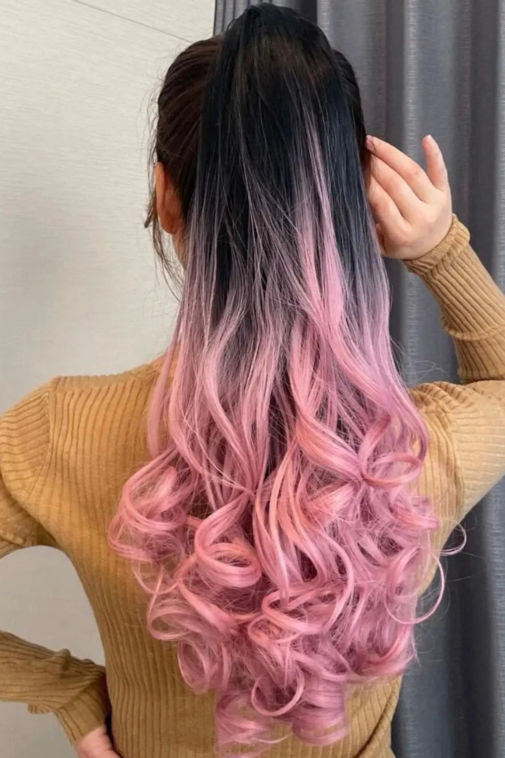 Ombre Medium Body Wave Ponytail Synthetic Hair Extension - Labelle Boutique Hair   Ombre Medium Body Wave Ponytail Synthetic Hair Extension 