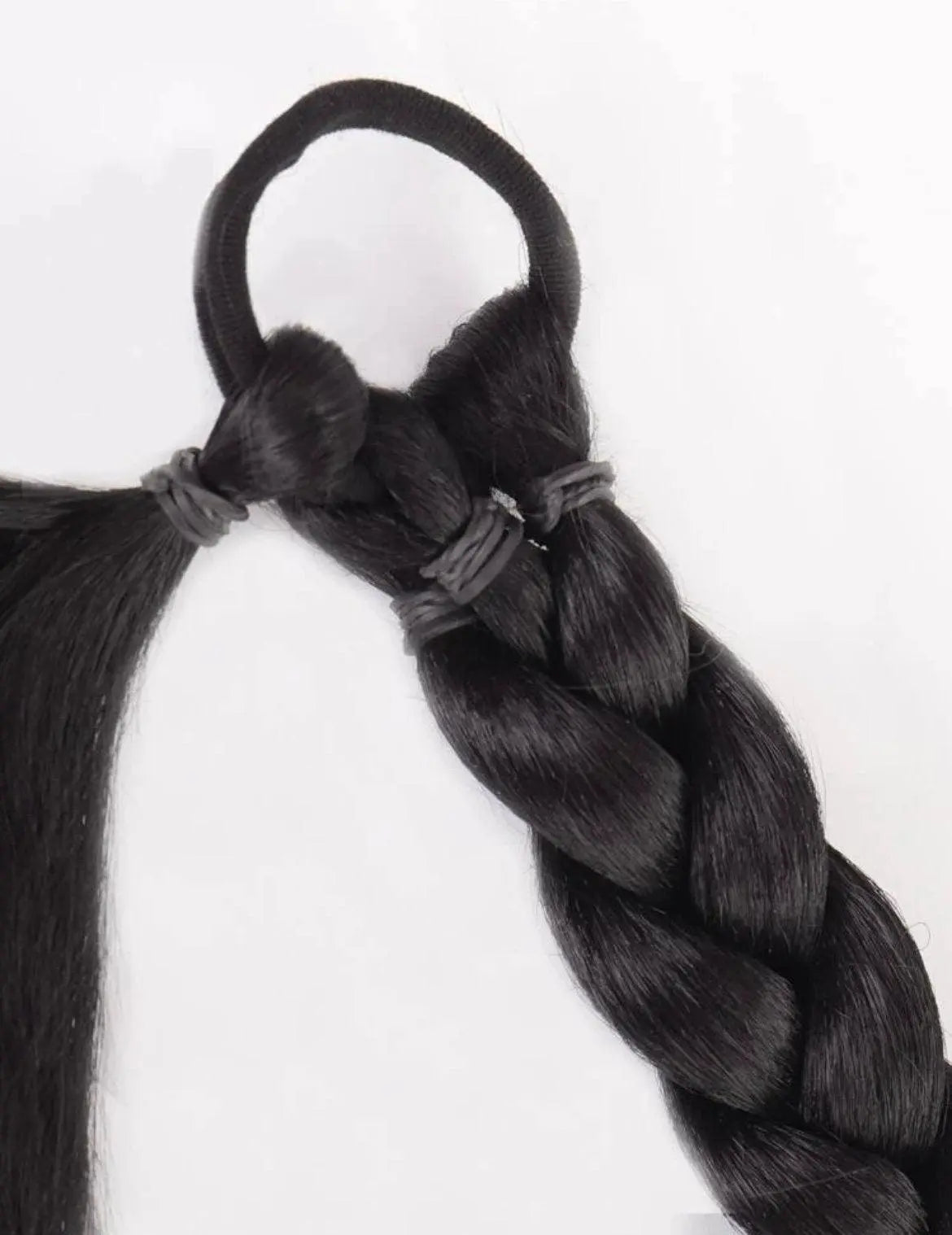 Braided Ponytail Extensions Long Synthetic Hair Pony Tail Wrap Around Jumbo Braided Ponytail - Labelle Boutique Hair