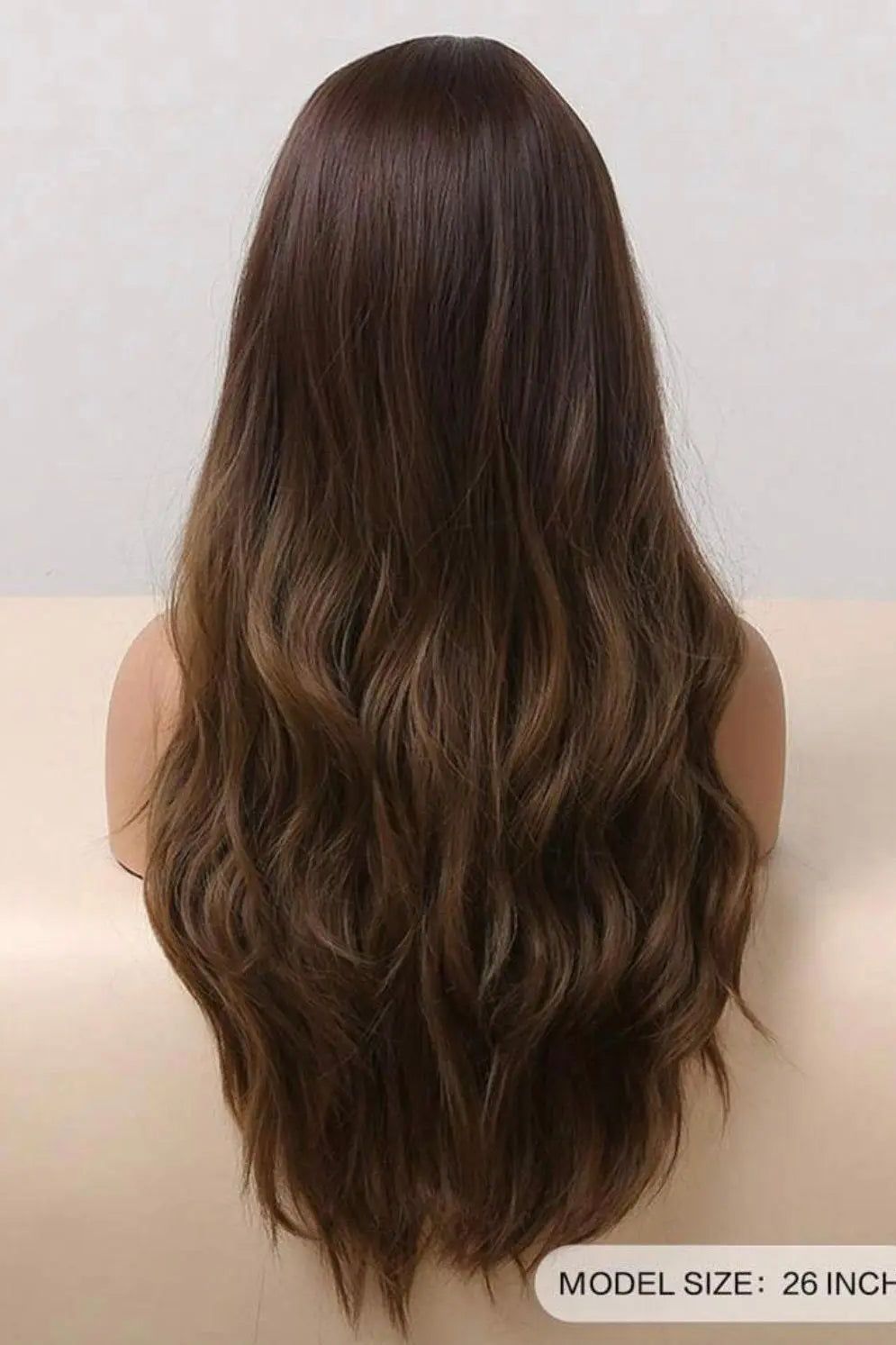 Wig Ombre Brown Big Wave Curls Long Curly Synthetic - Labelle Boutique Hair   Wig Ombre Brown Big Wave Curls Long Curly Synthetic 