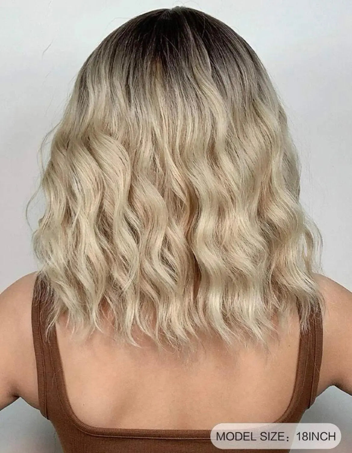 HAIRCUBE Multi-Color Short Wavy Wigs with Bangs Natural Looking Synthetic Wig - Labelle Boutique Hair